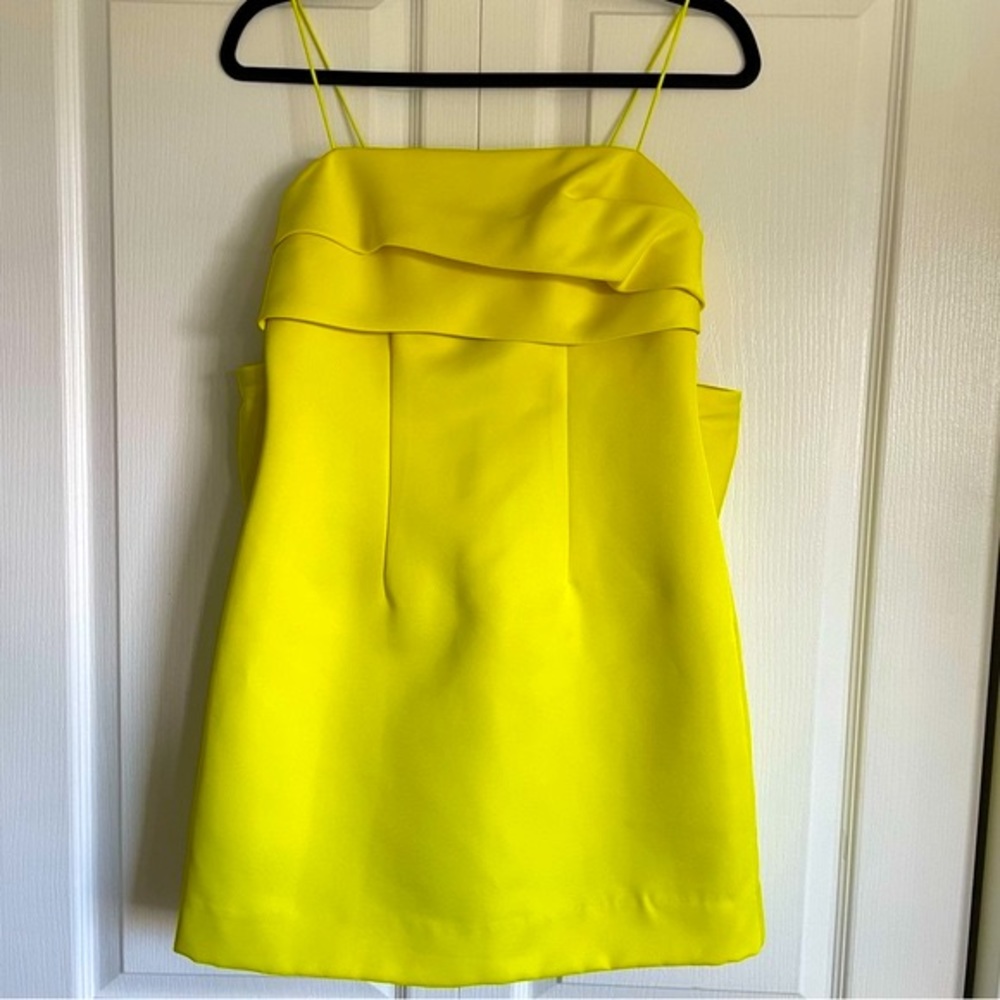 SHEIKE Women’s Amy Bow Back Dress in Citrus - Size US 4 (AU 8) - Picture 3 of 13